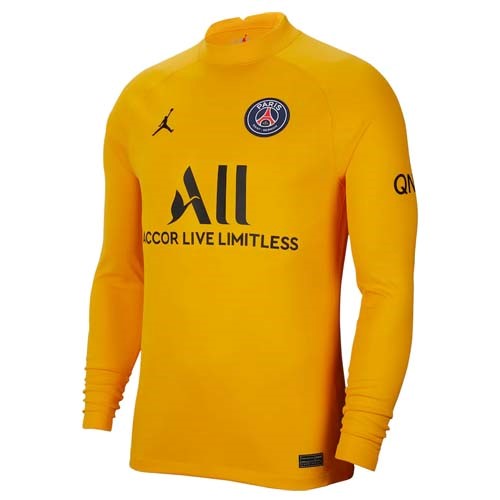 Thailande Maillot Football Paris Saint Germain Gardien 2021-22 Jaune